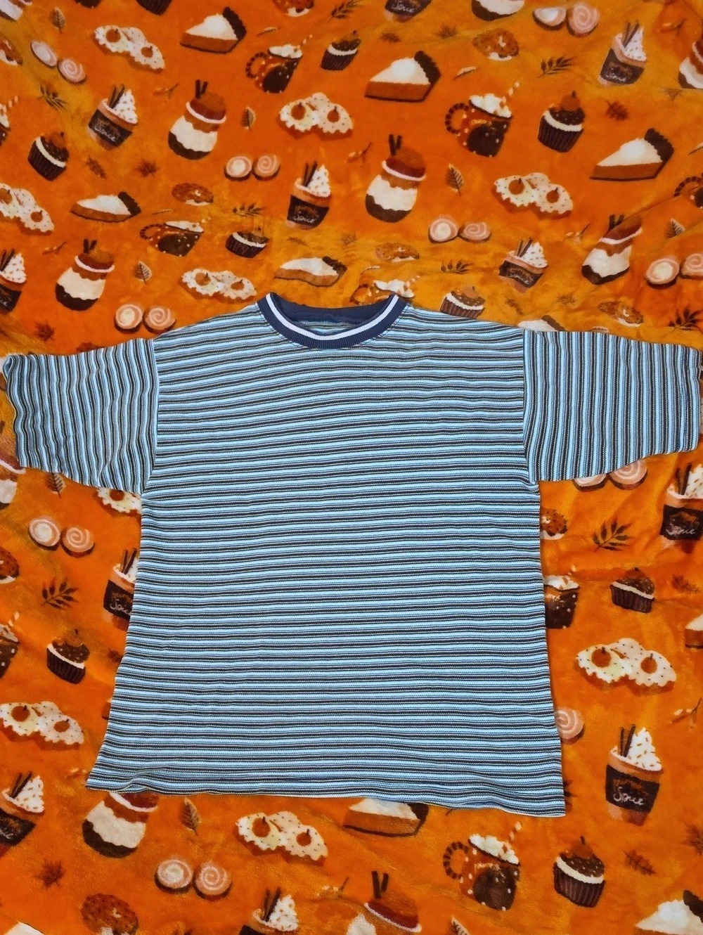 Super Rare And Vintage - Striped Short Sleeve Tee Green & White (Missing Tags)